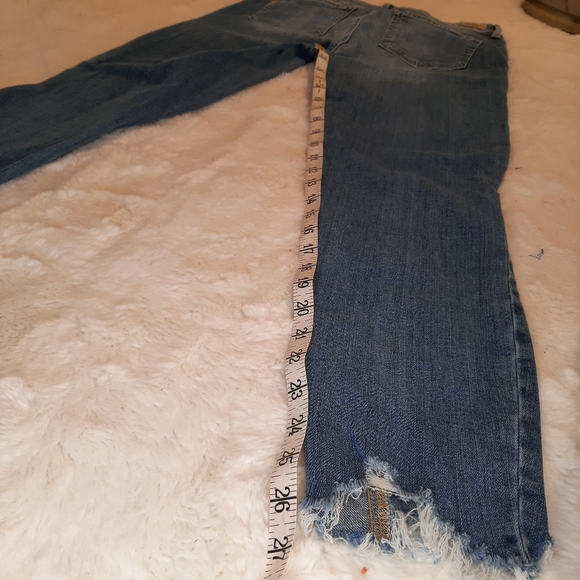 PAIGE Verdugo Crop Worn In Hem Janis Destructed Distressed, SZ 29 - Picture 14 of 16